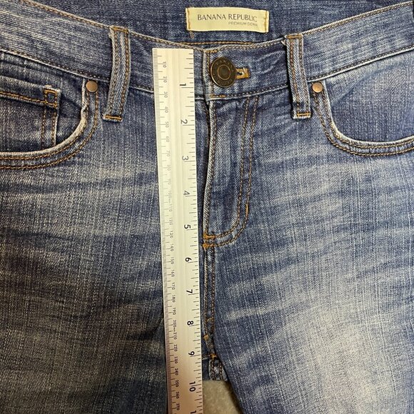 Banana Republic Women Classic Boyfriend Modern Distressed Low Rise Jeans Ava 8* - Picture 9 of 14